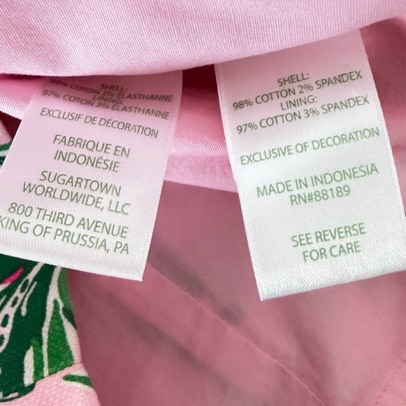 NWT Lilly Pulitzer Mila Short Sleeve Pink and Green Floral Dress - Koala La La - Picture 6 of 7